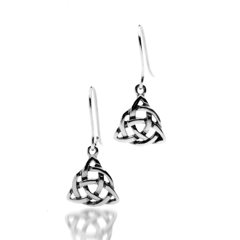 Sterling Silver Knotwork Earrings